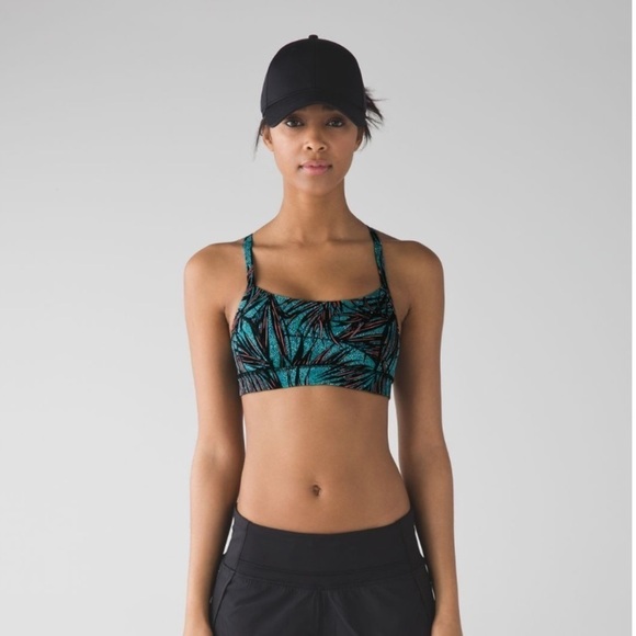 Lululemon Rise and Run Bra
Mini Palm Lace Tofino Teal Multi / Black - Picture 2 of 8